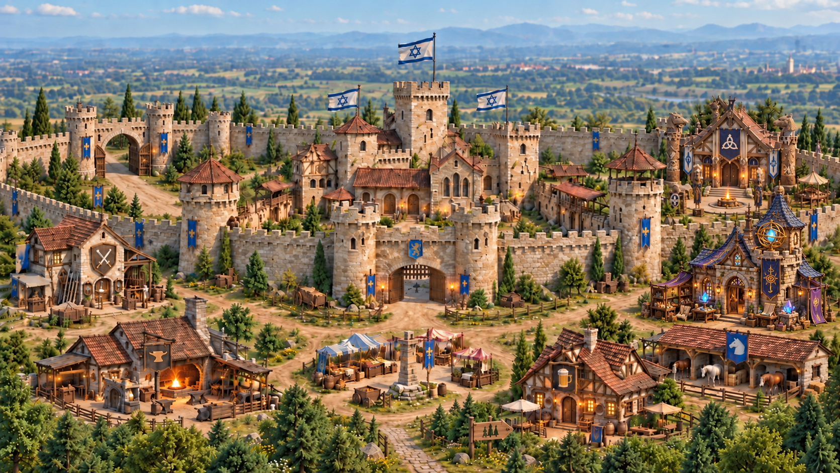 The capital city of the kingdom
